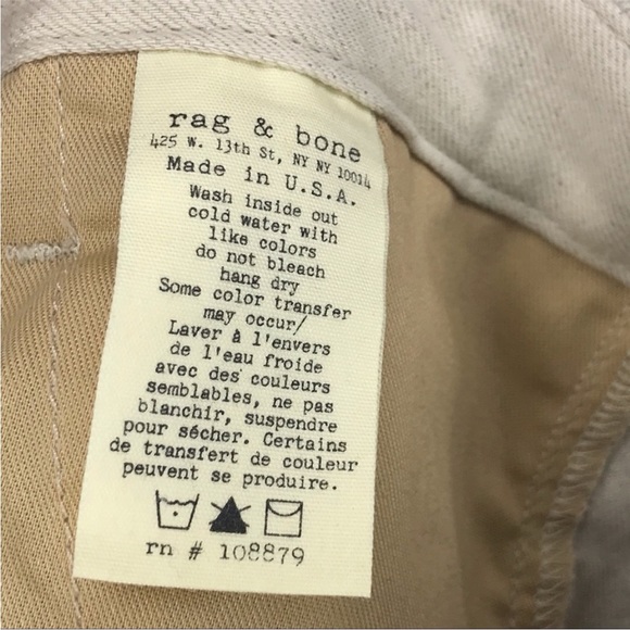 Rag & Bone Separating Portobello Pant in Natural - Picture 5 of 8